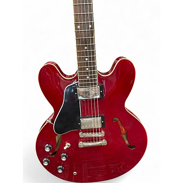 Used Epiphone ES335 Pro Left Handed Heritage Cherry Hollow Body Electric Guitar