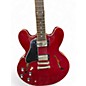 Used Epiphone ES335 Pro Left Handed Heritage Cherry Hollow Body Electric Guitar