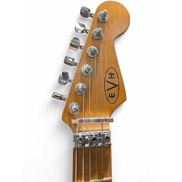 Used 2020s EVH FRANKENSTRAT Classic White Solid Body Electric Guitar