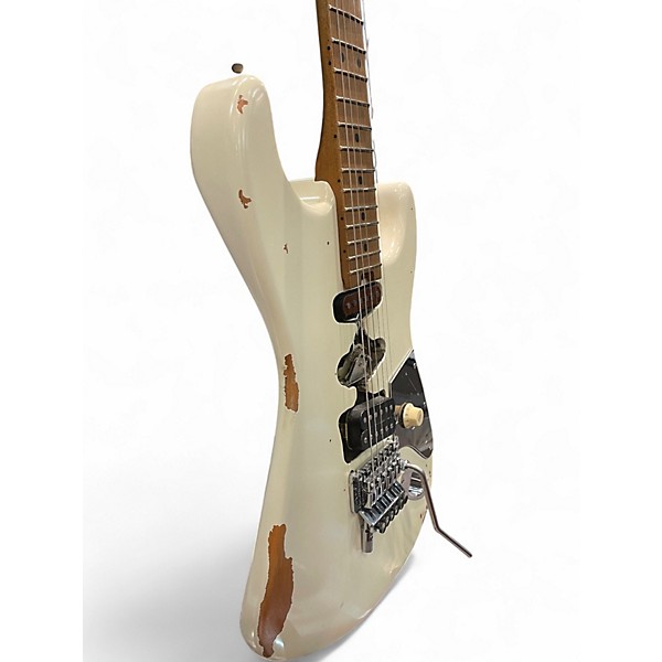 Used 2020s EVH FRANKENSTRAT Classic White Solid Body Electric Guitar