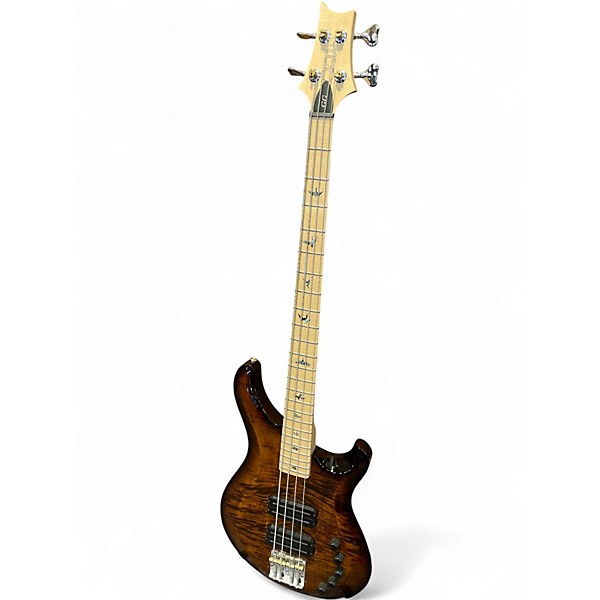 Used PRS Gary Grainger Signature 4 String Brown Gold Burst Electric Bass Guitar