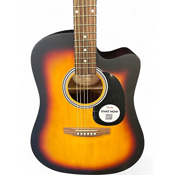 Used Fender FA25CE Sunburst Acoustic Electric Guitar