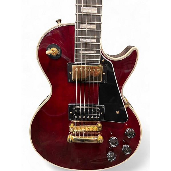 Used 2024 Epiphone Jerry Cantrell "Wino" Les Paul Custom Wine Red Solid Body Electric Guitar