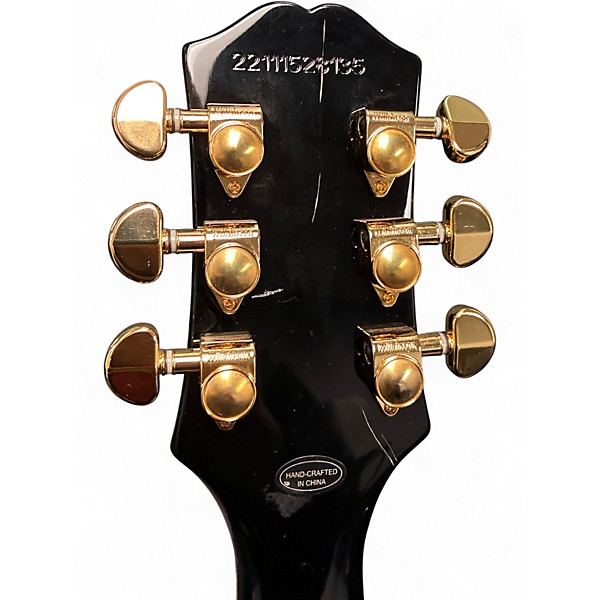 Used Epiphone Les Paul Custom Black Solid Body Electric Guitar