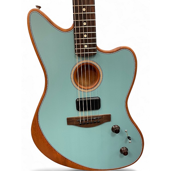 Used Fender Fender Acoustasonic Player JazzmasteR Ice Blue Acoustic Electric Guitar
