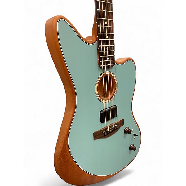 Used Fender Fender Acoustasonic Player JazzmasteR Ice Blue Acoustic Electric Guitar