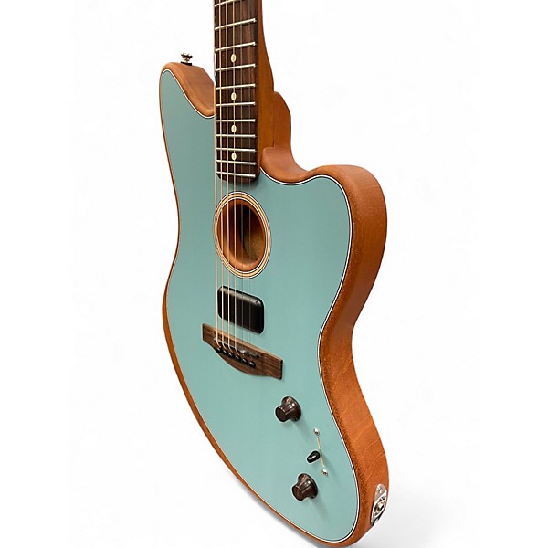 Used Fender Fender Acoustasonic Player JazzmasteR Ice Blue Acoustic Electric Guitar