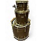 Used Shine Custom Drums & Percussion 3 Piece 3 Piece Shell Maple Pack Walnut Finish Drum Kit