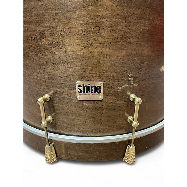 Used Shine Custom Drums & Percussion 3 Piece 3 Piece Shell Maple Pack Walnut Finish Drum Kit