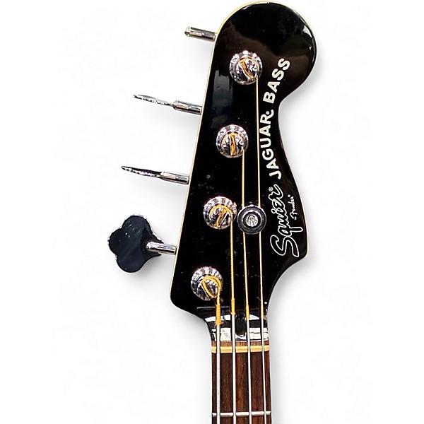 Used Squier Short Scale Vintage Modified Jaguar Inca Silver Electric Bass Guitar