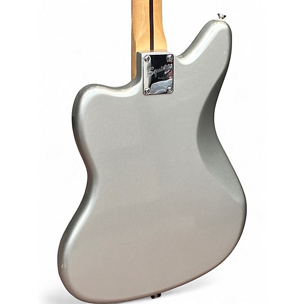 Used Squier Short Scale Vintage Modified Jaguar Inca Silver Electric Bass Guitar