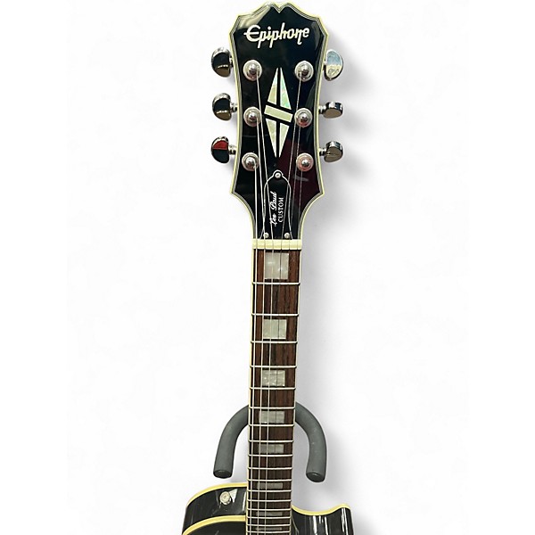 Used Epiphone Les Paul Custom Silverburst Solid Body Electric Guitar