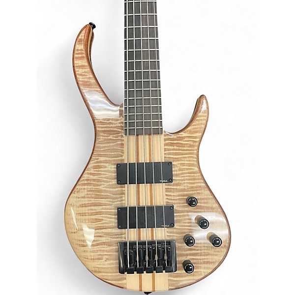 Used Harley Benton BZ5000 II DELUXE Natural Electric Bass Guitar