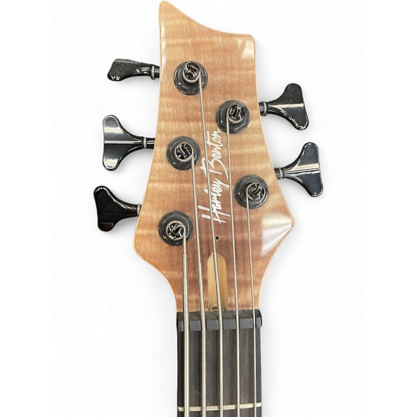 Used Harley Benton BZ5000 II DELUXE Natural Electric Bass Guitar