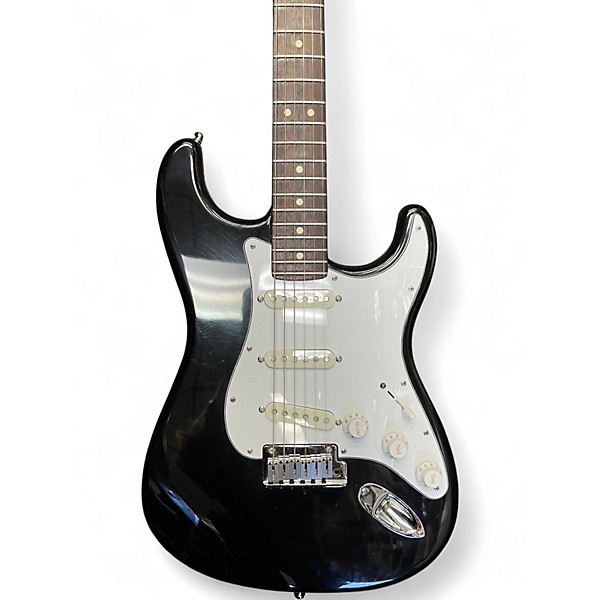Vintage 2001 Fender American Standard Stratocaster Black Solid Body Electric Guitar