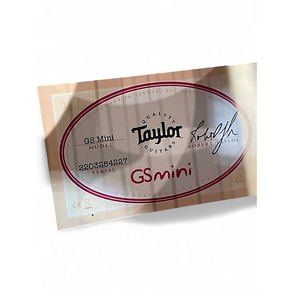Used Taylor GS Mini 7/8 Scale Natural Acoustic Guitar