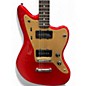 Used Squier DELUXE JAZZMASTER Candy Apple Red Metallic Solid Body Electric Guitar