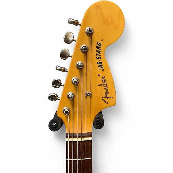 Used Fender Jag-Stang Teal Solid Body Electric Guitar