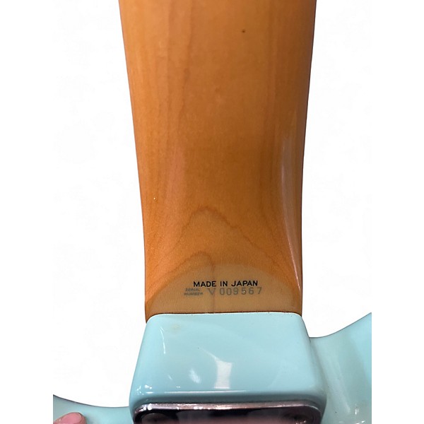 Used Fender Jag-Stang Teal Solid Body Electric Guitar