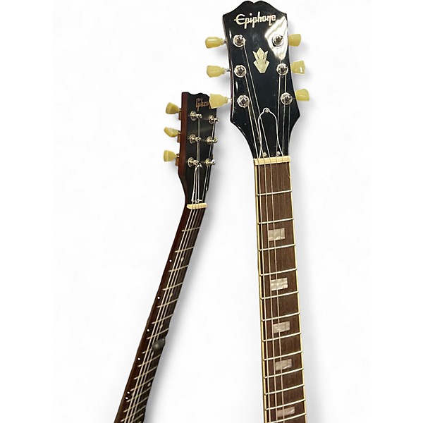 Used Epiphone ES335 Inspired By Gibson Blue Burst Hollow Body Electric Guitar