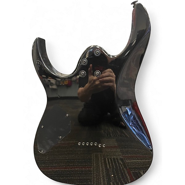 Used Ibanez GIO GRG7221QA Trans Black Solid Body Electric Guitar