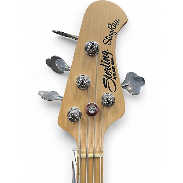 Used Sterling by Music Man RaySS4 White Electric Bass Guitar