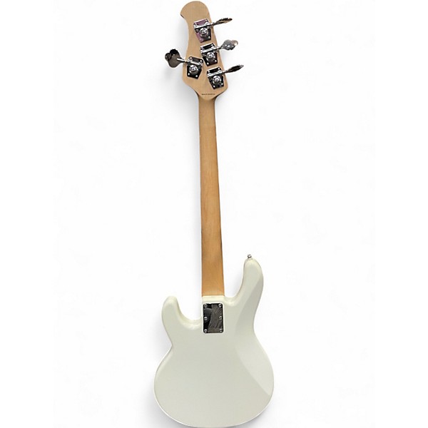 Used Sterling by Music Man RaySS4 White Electric Bass Guitar