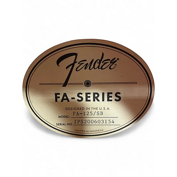 Used Fender FA125 2 Color Sunburst Acoustic Guitar