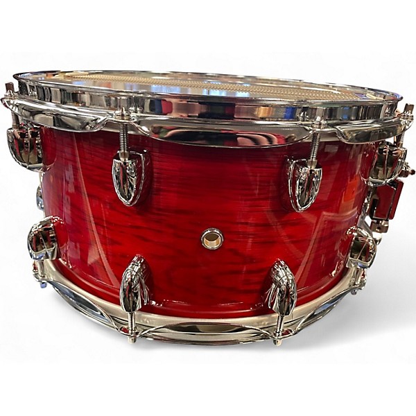 Used Yamaha 14X6.5 Oak Custom Snare Red Drum