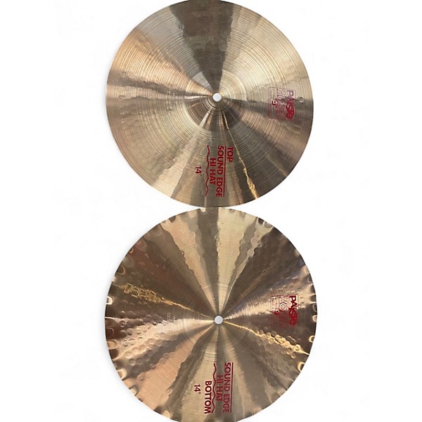Used Paiste 14in 2002 Sound Edge Hi Hat Pair Cymbal