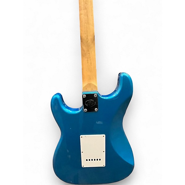 Used SX MIRROR SERIES STRAT COPY Blue Solid Body Electric Guitar