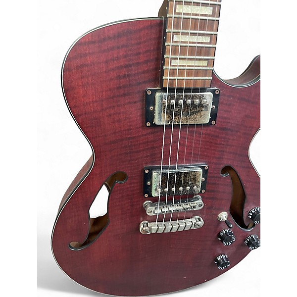Used Ibanez AGS83BZ WINE RED FLAT Hollow Body Electric Guitar