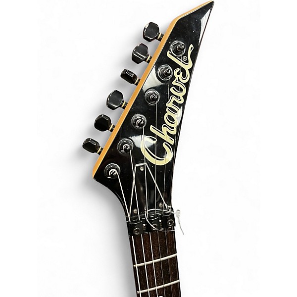 Used 1990s Charvel 375 Deluxe Trans Amber Solid Body Electric Guitar