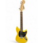 Used Squier MUSTANG Yellow Solid Body Electric Guitar thumbnail