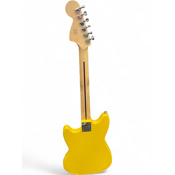 Used Squier MUSTANG Yellow Solid Body Electric Guitar