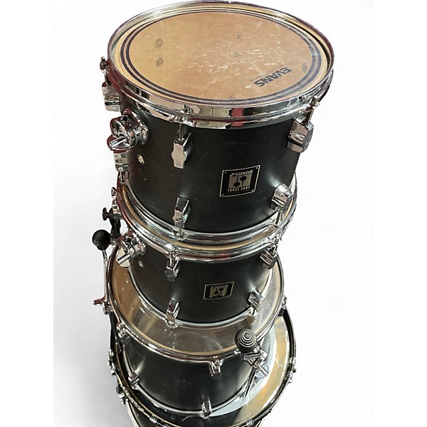 Used SONOR 4 Piece Force 2001 Black Drum Kit