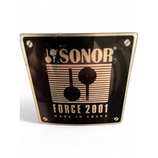 Used SONOR 4 Piece Force 2001 Black Drum Kit