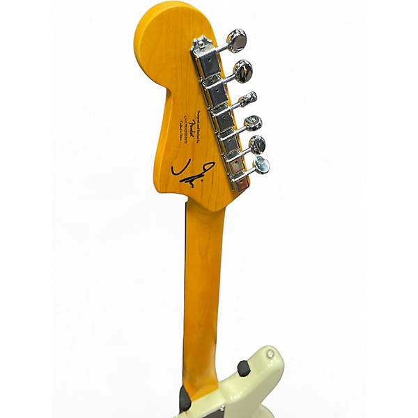 Used Squier J Mascis Jazzmaster Classic White Solid Body Electric Guitar