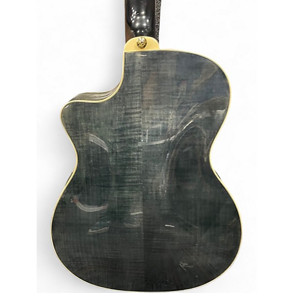 Used Ibanez A200E Trans Green Acoustic Electric Guitar