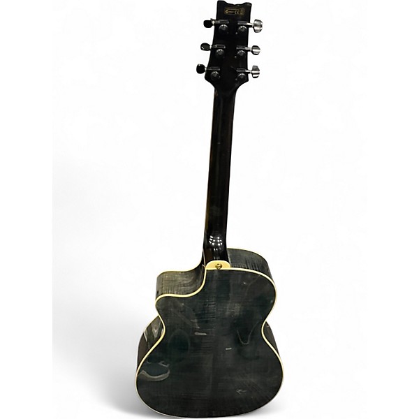 Used Ibanez A200E Trans Green Acoustic Electric Guitar