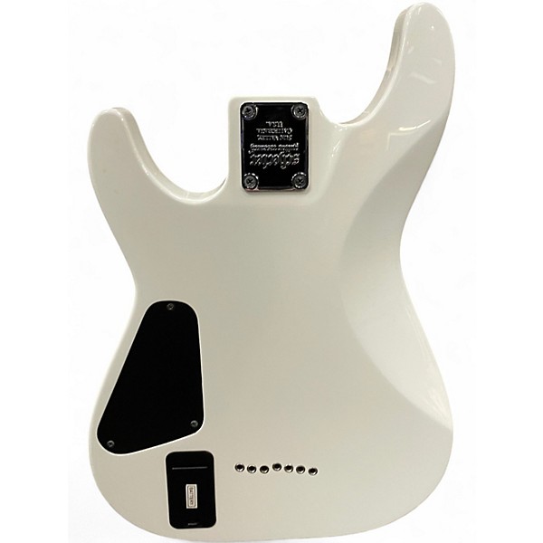 Used Schecter Guitar Research Demon 7 String Arctic White Solid Body Electric Guitar