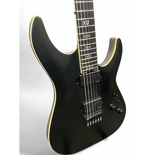 Used Schecter Guitar Research C1 SLS Elite Evil Twin Black Solid Body Electric Guitar