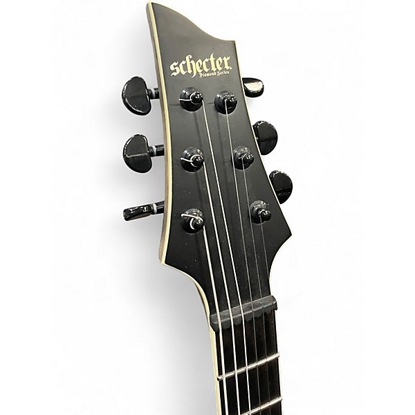 Used Schecter Guitar Research C1 SLS Elite Evil Twin Black Solid Body Electric Guitar