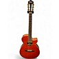 Used Ibanez AEG10NII Orange Classical Acoustic Electric Guitar thumbnail