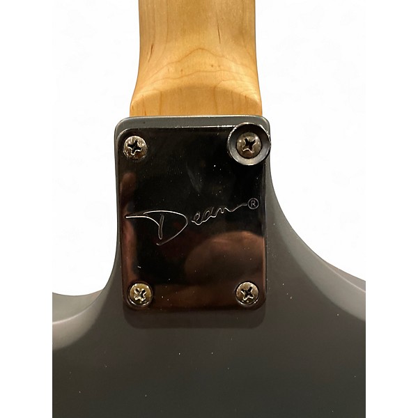 Used Dean Dime Razorback V Satin Black Solid Body Electric Guitar