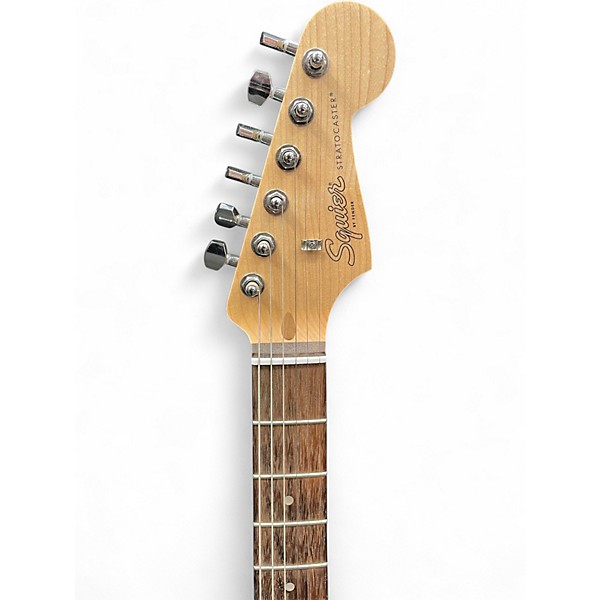 Used Squier Stratocaster Debut Series Satin Black Solid Body Electric Guitar