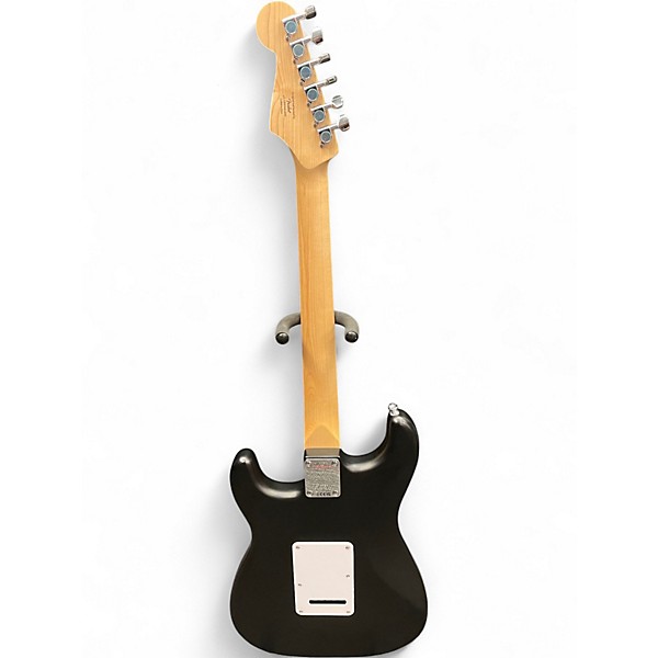 Used Squier Stratocaster Debut Series Satin Black Solid Body Electric Guitar