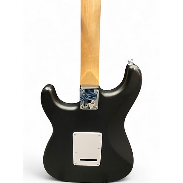 Used Squier Stratocaster Debut Series Satin Black Solid Body Electric Guitar