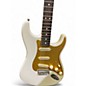 Used Fender American Performer Stratocaster SSS White and Gold Solid Body Electric Guitar