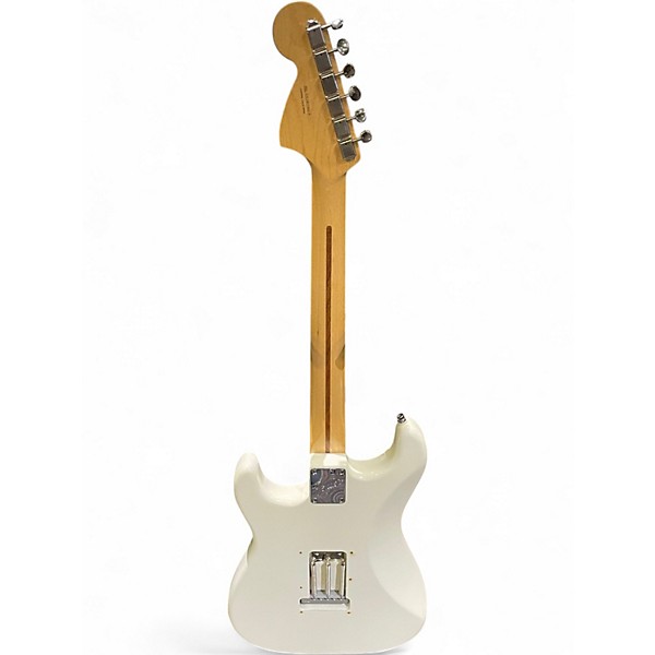 Used Fender American Performer Stratocaster SSS White and Gold Solid Body Electric Guitar